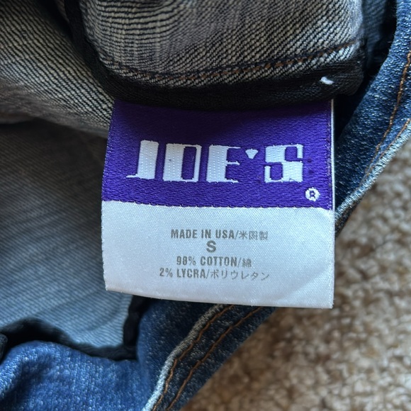 Joe’s Jeans Vintage Retro Women’s Denim Jacket Rocker Hippie Made in USA Sz S - Picture 6 of 13